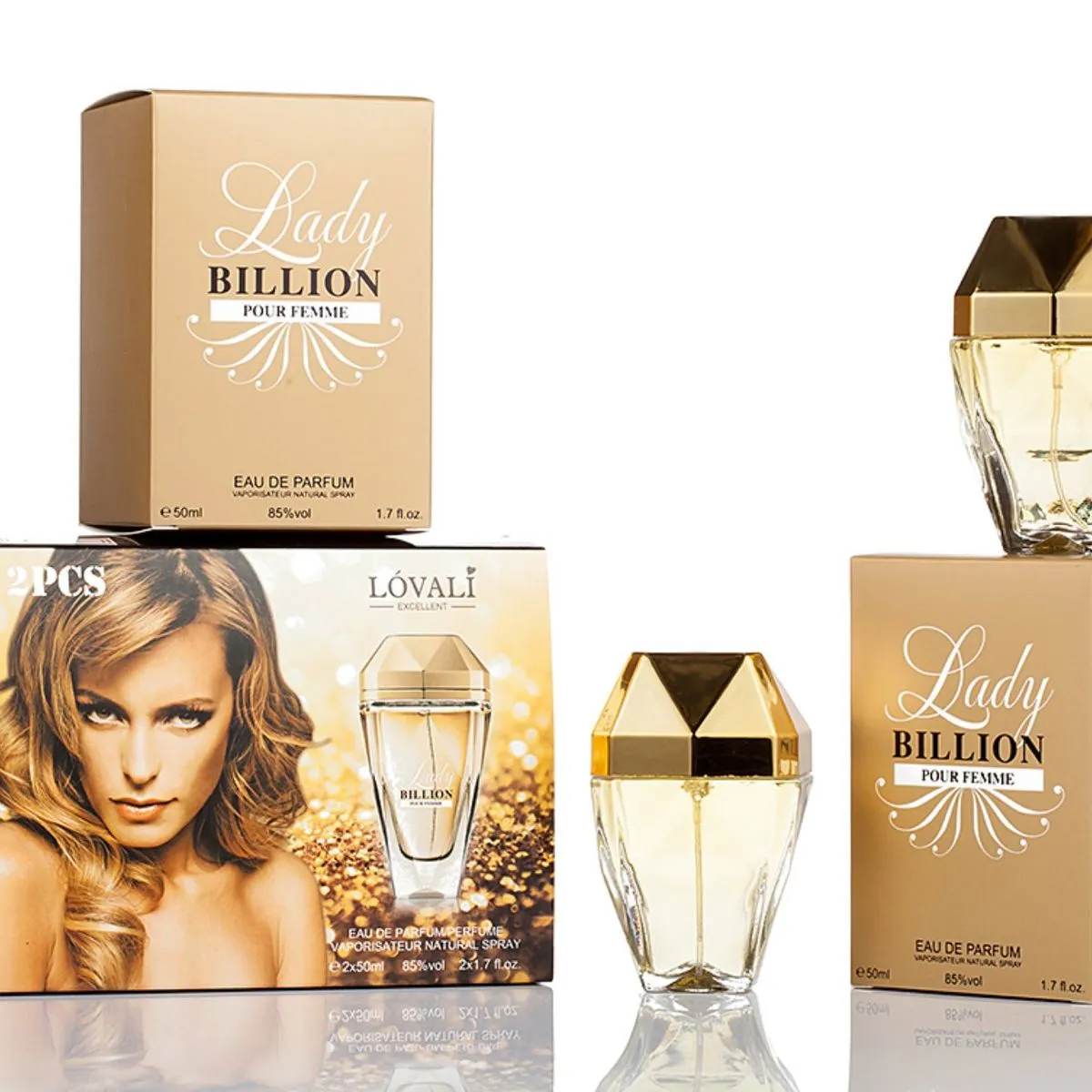 Perfumy Lady Billion Pour Femme 2x50ml