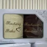 Ręczniki Bawełna Babcia&Dziadka 70/140 Kochanej Babci&Dziadkowi