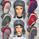 Czapki damskie uszate futrzane mix kolorów 12 szt