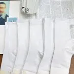 Skarpetki męskie białe wysokie C18