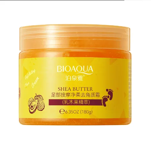 BIOAQUA Masło Shea Krem Peeling do Stóp 180g