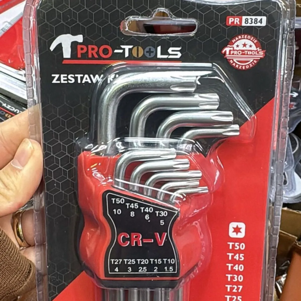 Zestaw kluczy imbusowych PRO-TOOLS 10 szt CR-V