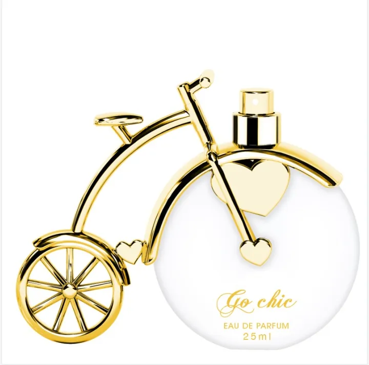 Perfumy Go Chic 25ml w butelce rowerowej złotej
