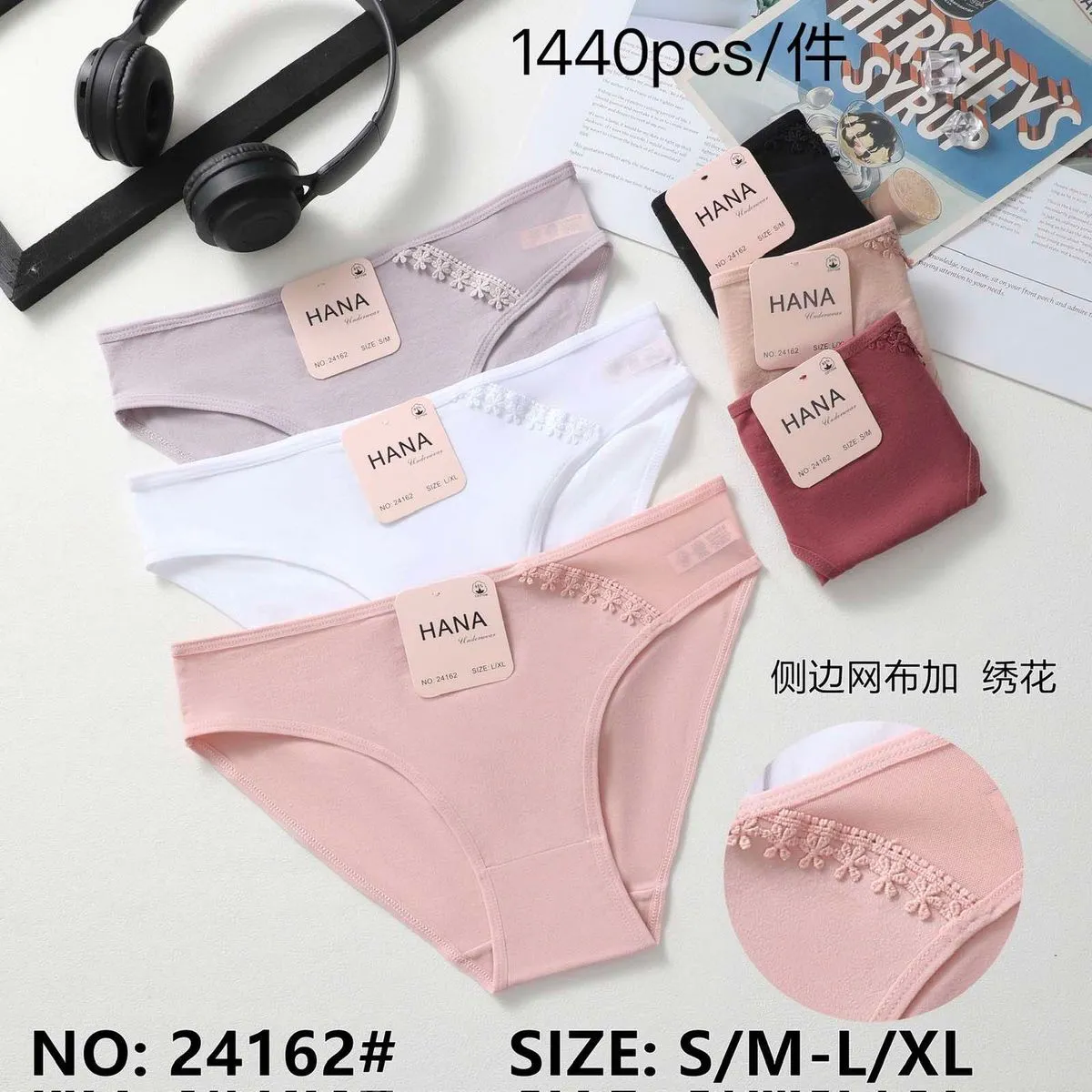 Majtki damskie HANA 5 szt. S/M-L/XL 1440pcs/24szt