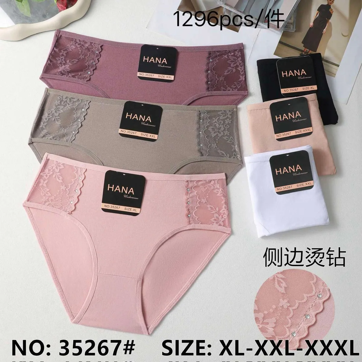 Majtki damskie Hana XL-XXL-XXXL 5szt/pak