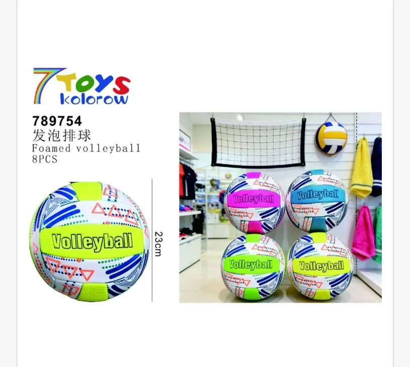 Mini Piłka do Siatkówki Piankowa 23cm 7TOYS kolorowa