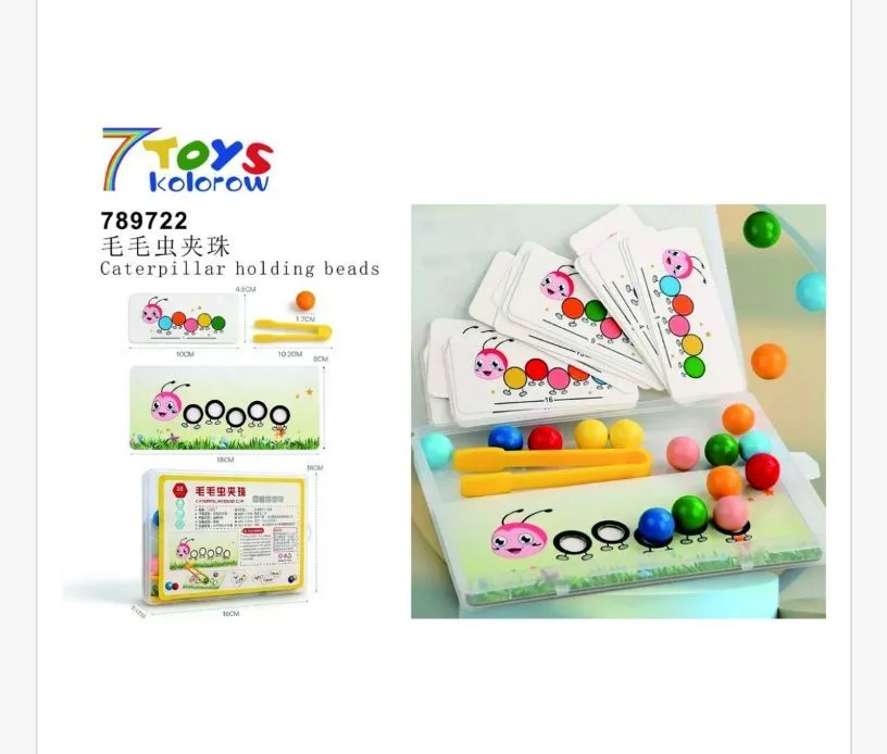 Zabawka Caterpillar Holding Beads 7Toys Kolorowanki