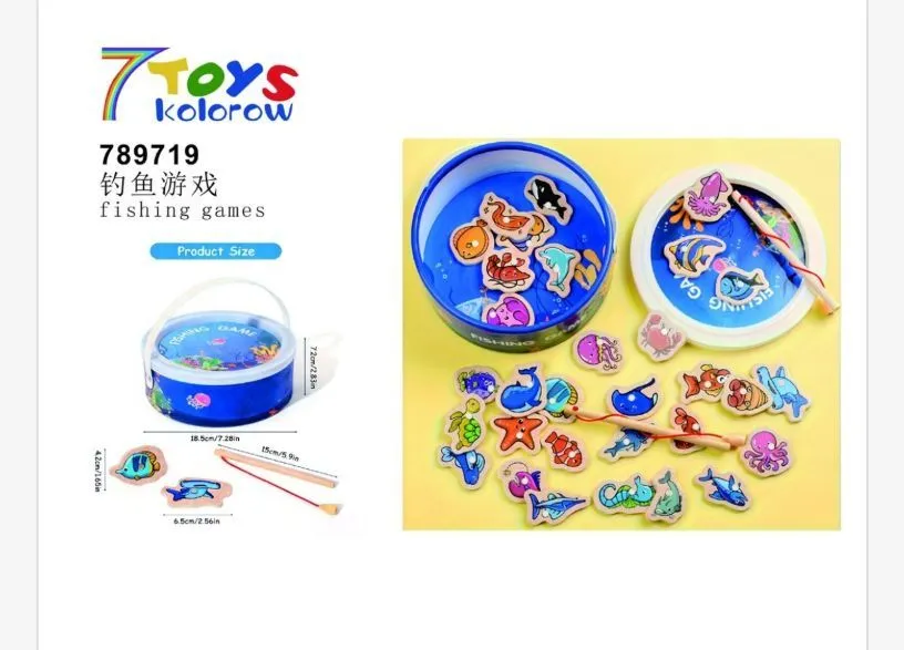 Zabawka Fishing Game 78971 Kolorowa Rybki