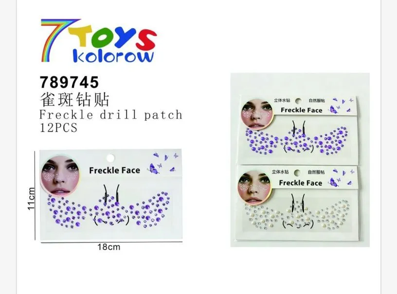 Zabawki Naklejki Freckle Face Patch 12 szt
