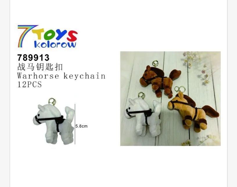 Brelok zabawka koń 7TOYS kolorowy 5,8 cm