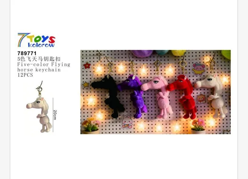 Brelok zabawka koń latający 7Toys kolorowy 12szt