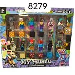 Zestaw 24 Magnetycznych Figurek Minecraft My World 3+