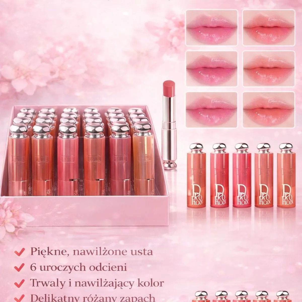 Pomadka Drohooo Naturalny, delikatny kolor ust