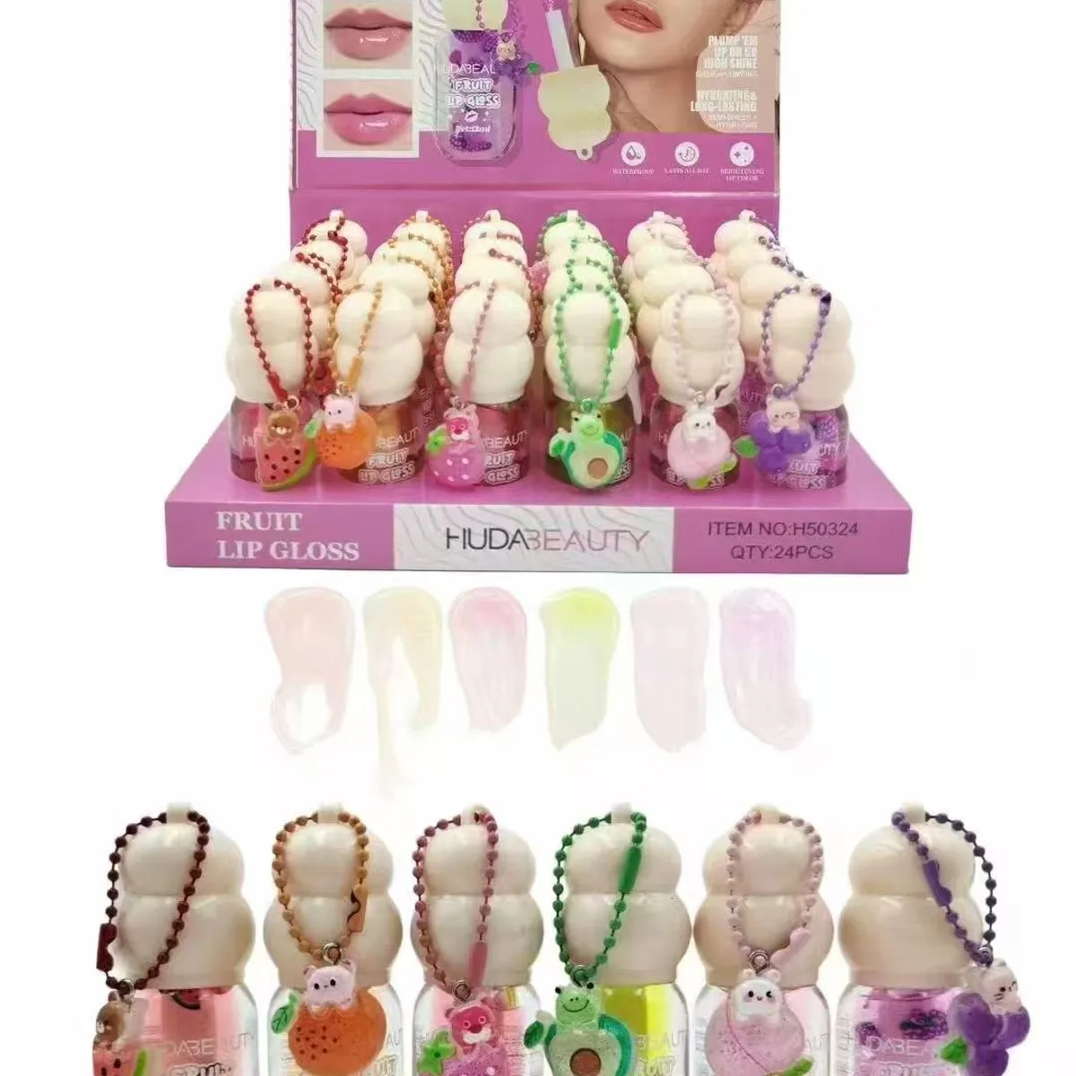 Błyszczyk do ust Lip Gloss Fruit 6 szt HUDA BEAUTY