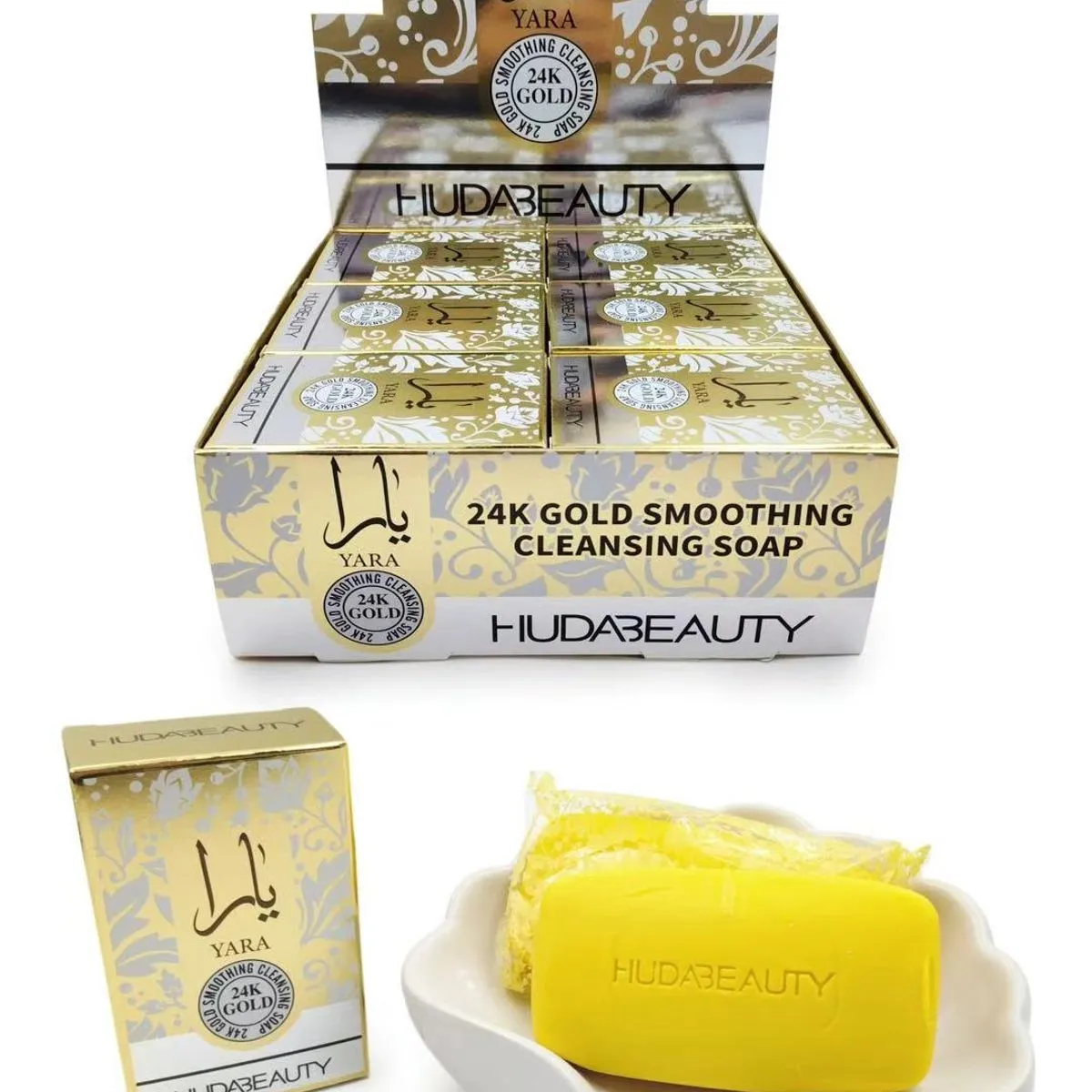 Mydło do twarzy Hudabeauty 24k Gold Smoothing Cleansing 0.4kg