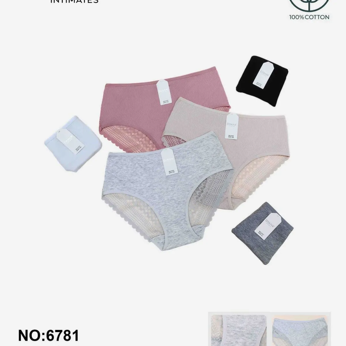 Majtki damskie Dyanana XL 100% bawełna z elastanem