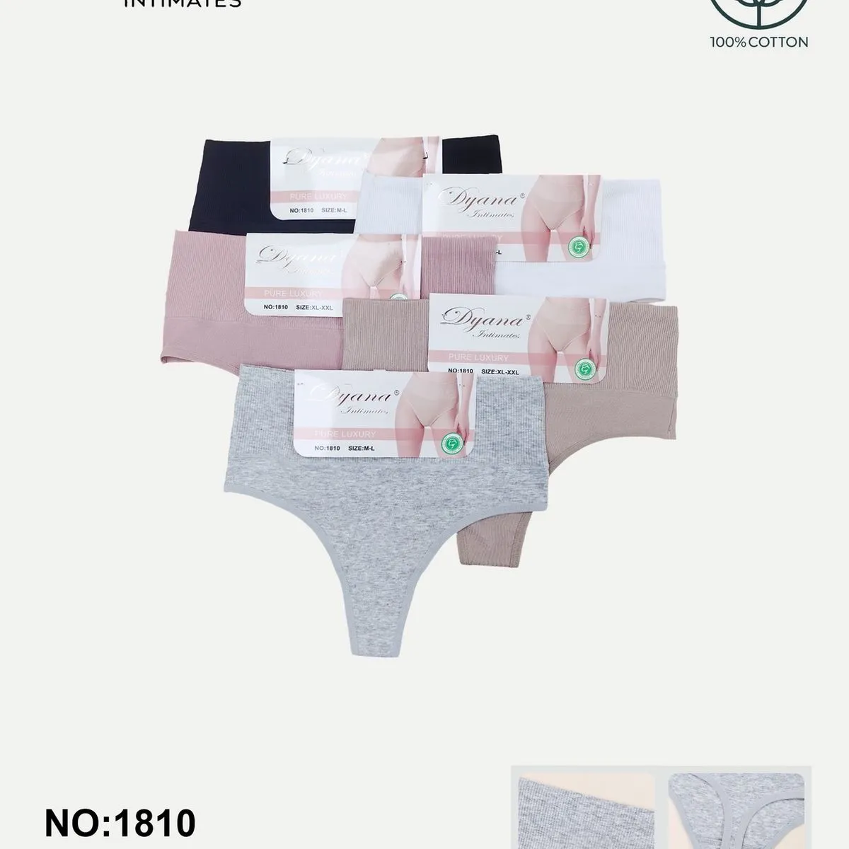 Majtki damskie Dyanana NO-1810 M-XL bawełna/elastan