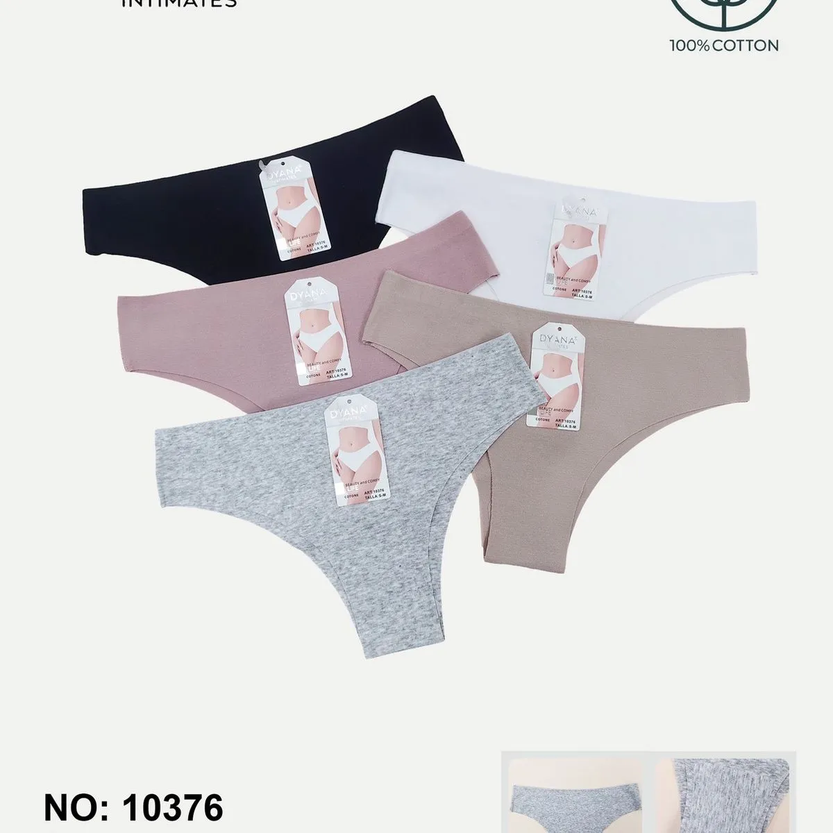 Majtki damskie Dyanana S-M-L-XL 100% bawełna z elastanem