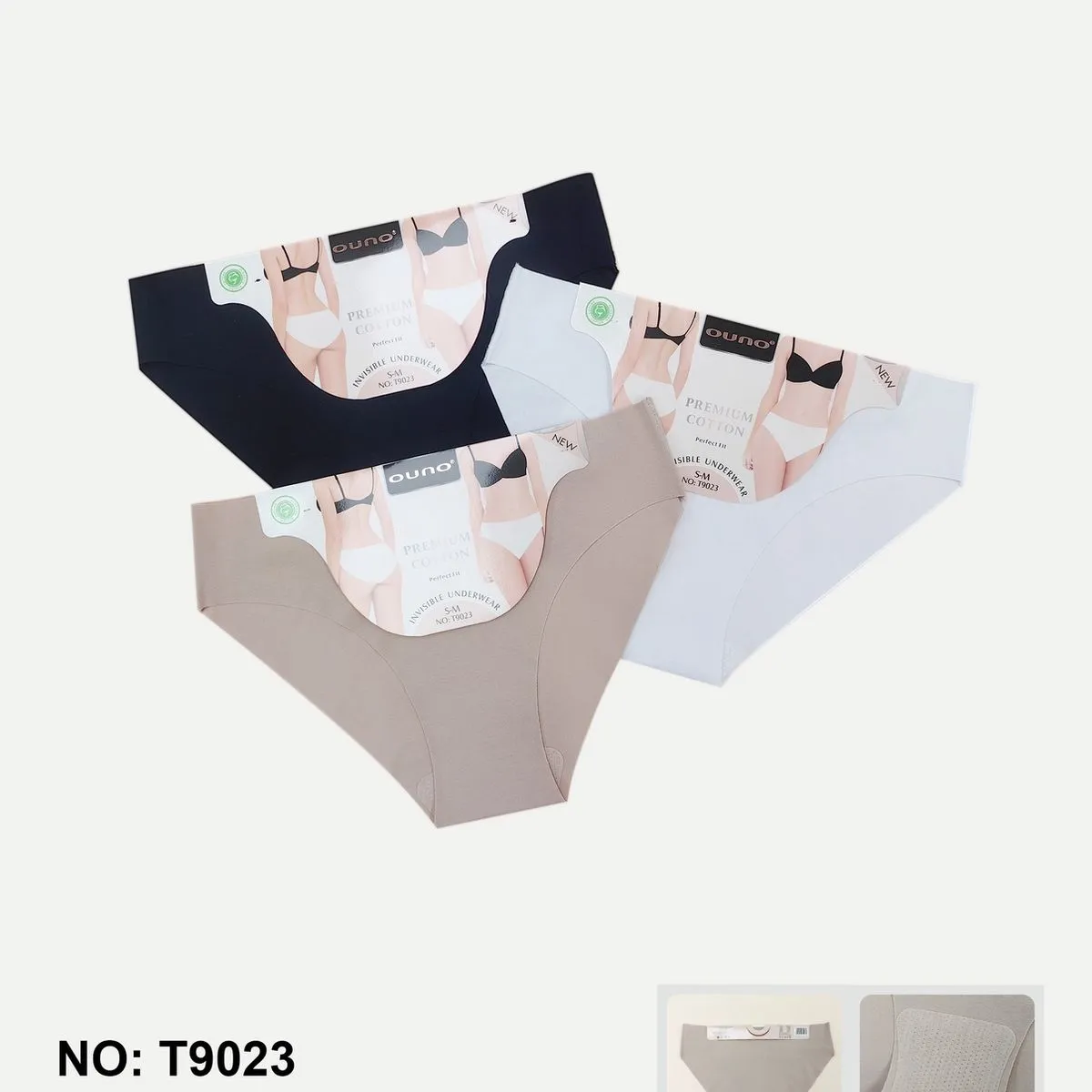Majtki damskie Ouono S-M-L-XL 3 szt. NO:T9023