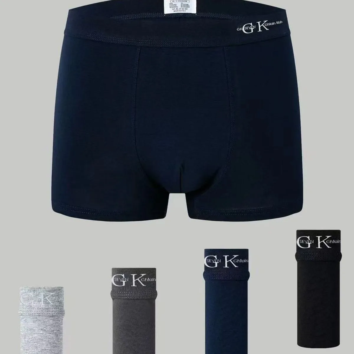 Bokserki męskie GK Seven Cotton NO:A765 S-M-5XL granatowe