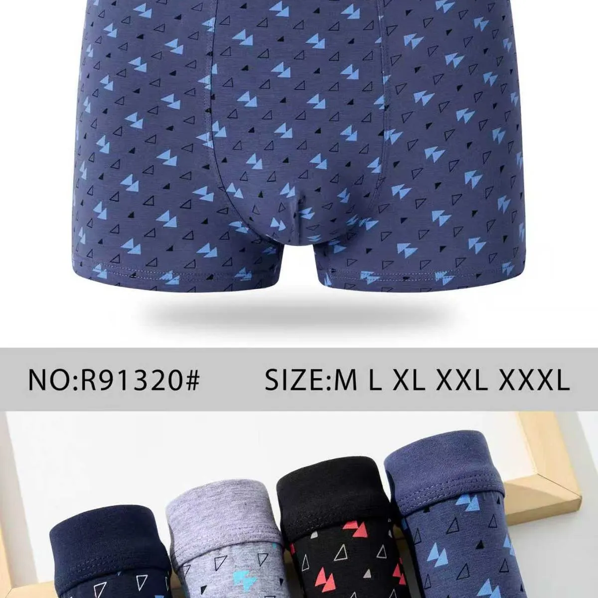 Bokserki męskie wzorzyste NO: R9130 rozmiary M-XXXL