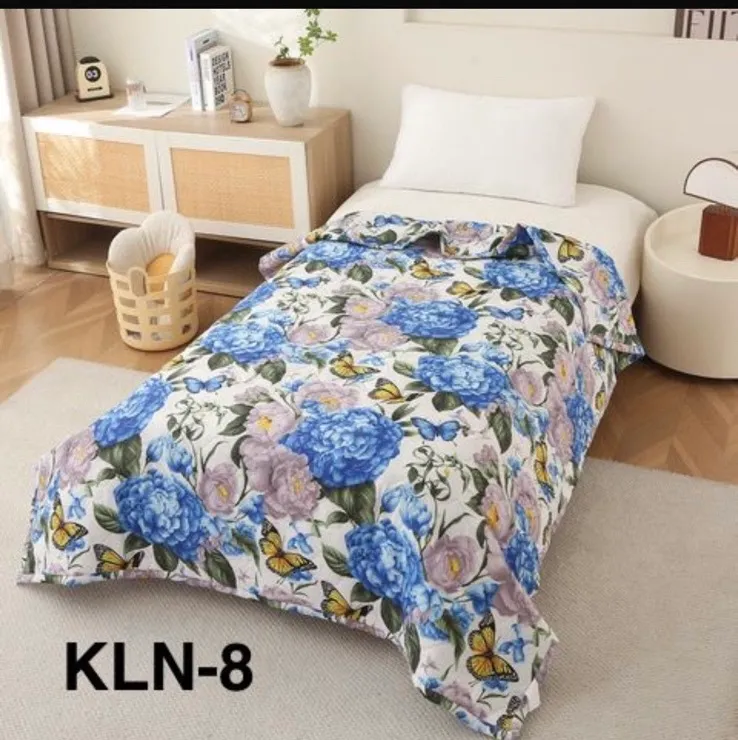 Kołdry Letnie 160/200 KLN-8 Kwiatowy wzór