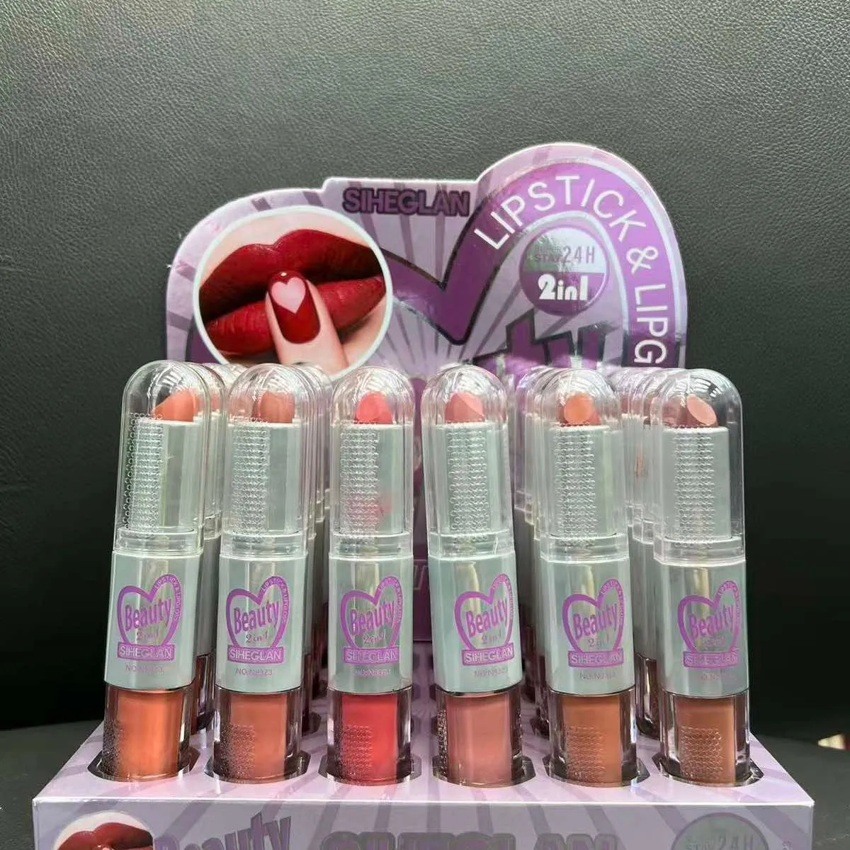 SHEENLAN Lipstick 2in1 do ust i błyszczyk