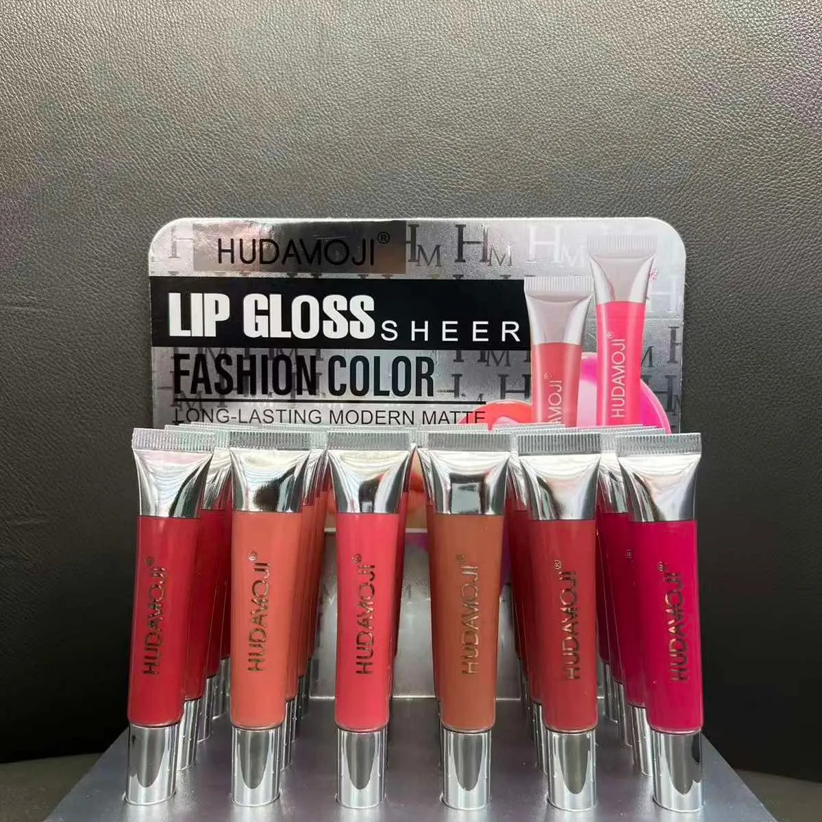 Hudavou Lip Gloss Sheer Fashion Color 8 szt display