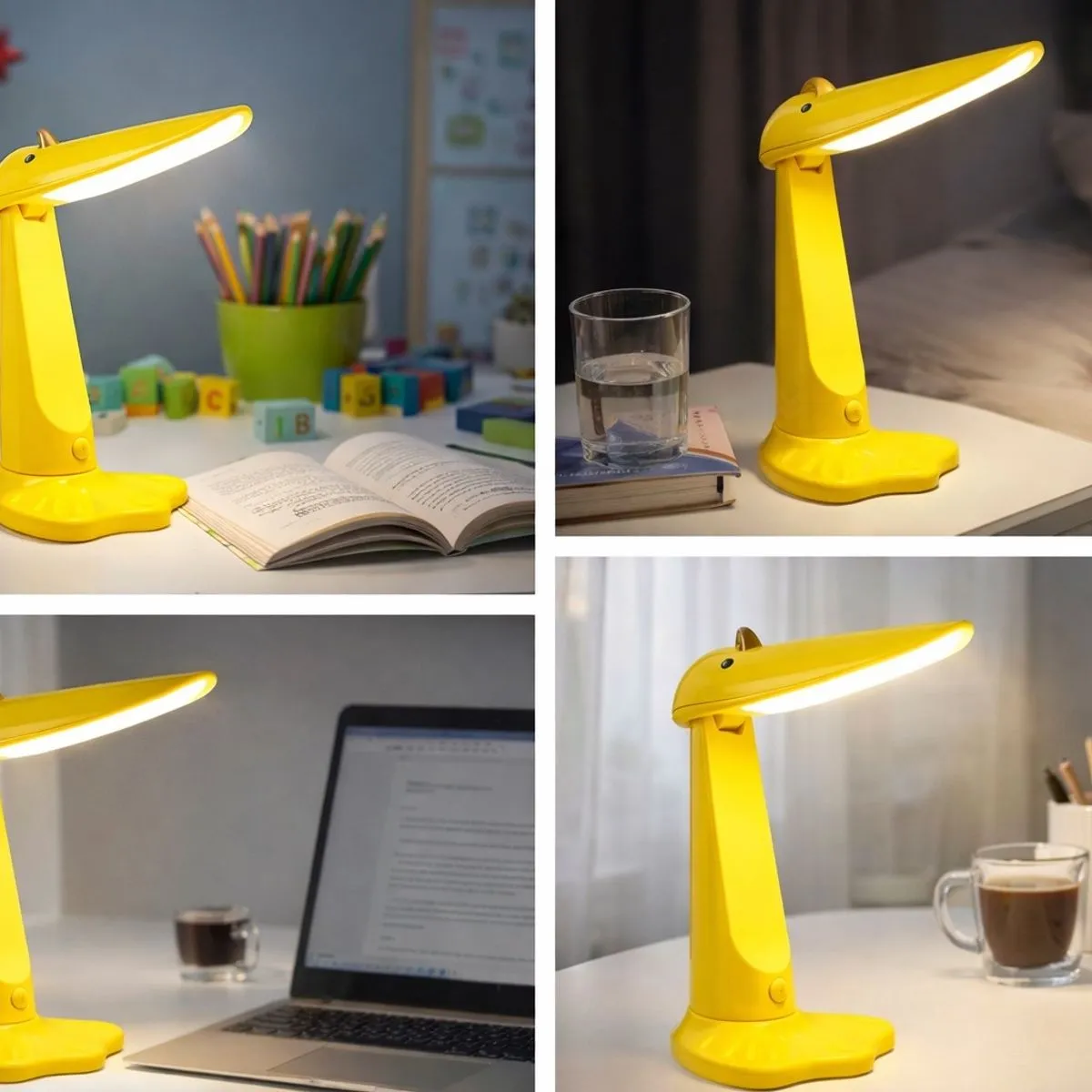 Lampa ładowalna LED kaczka żółta