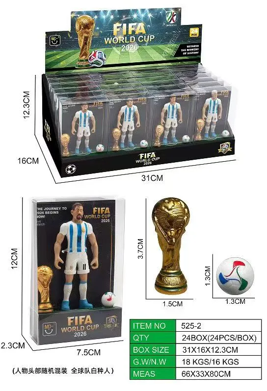 Figurki FIFA World Cup 2022 Argentyna Messi Puchar Piłka