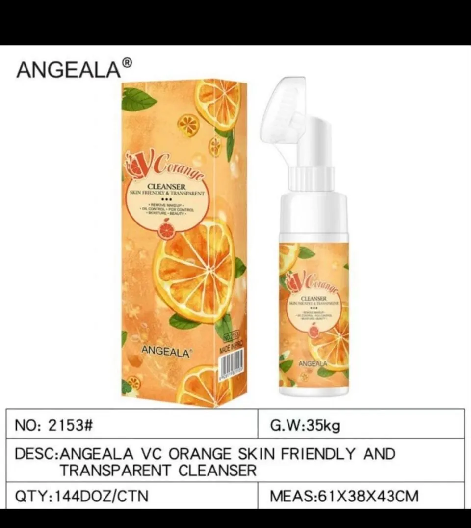 Pianka do twarzy ANGEALA VC Orange ze szczoteczką 35g