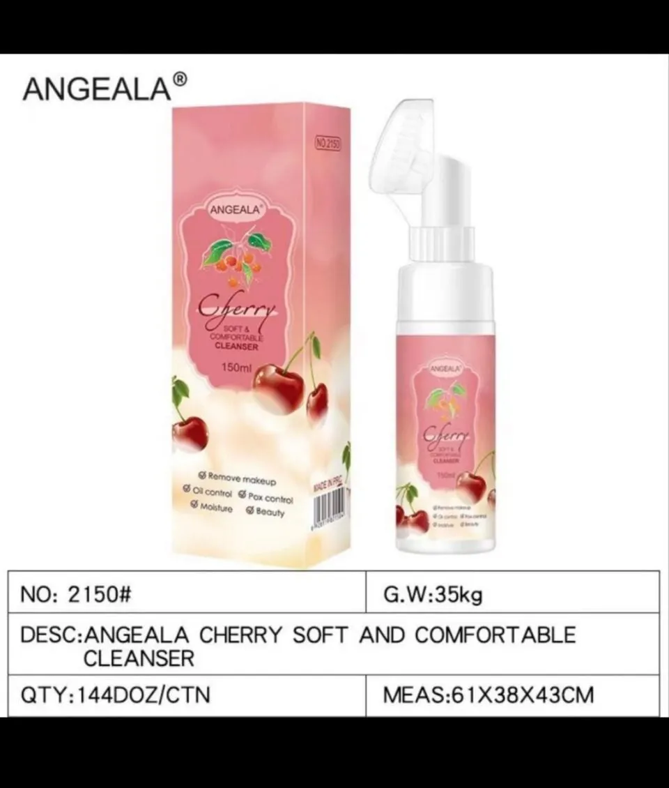 Pianka do twarzy ANGEALA Cherry Soft 150ml ze szczoteczką