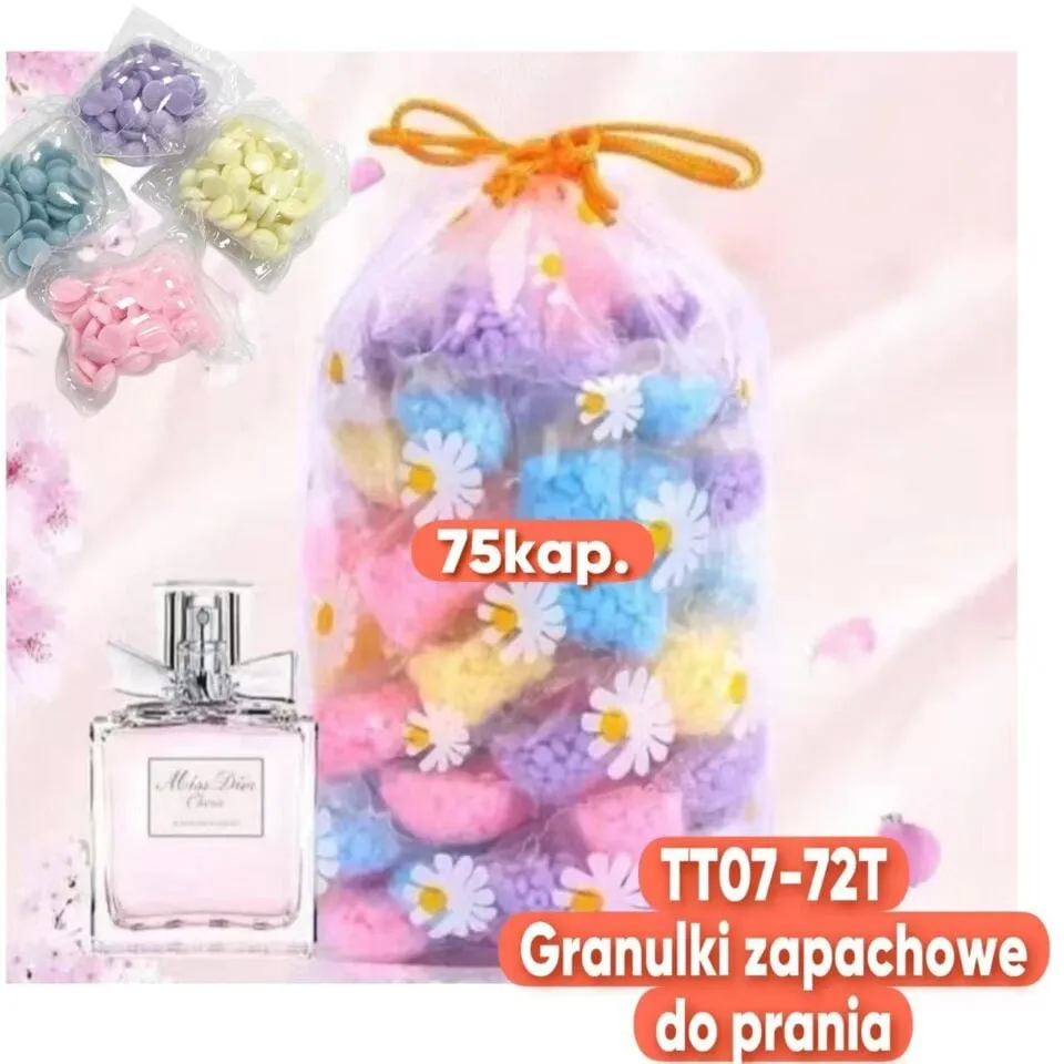 Zapachy do Prania Granulki 75 szt. Mix Kolorów TT07-72T