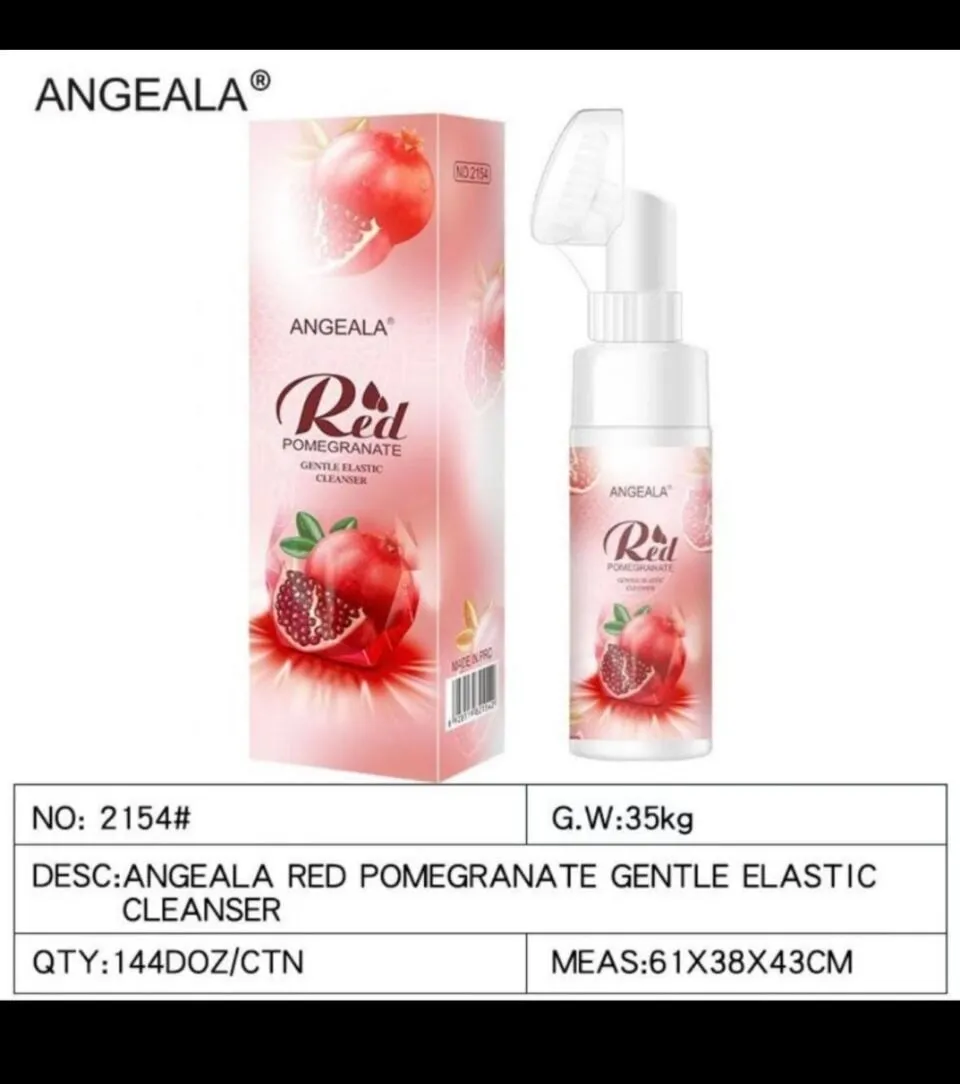 Pianka do twarzy Angeala Red Pomegranate ze szczoteczką 35g