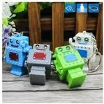Brelok Robot z Latarką LED i Dźwiękiem - Mix Kolorów