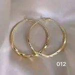 Kolczyki damskie hoop złote