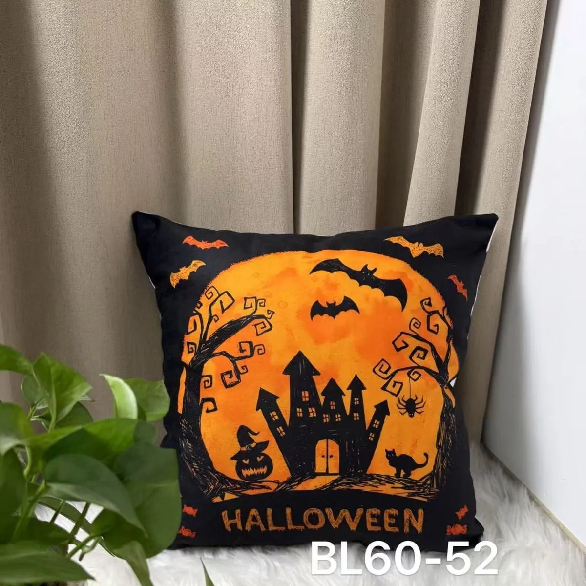 Poszewka Halloween 40x40 cm z zamkiem BLG60-52