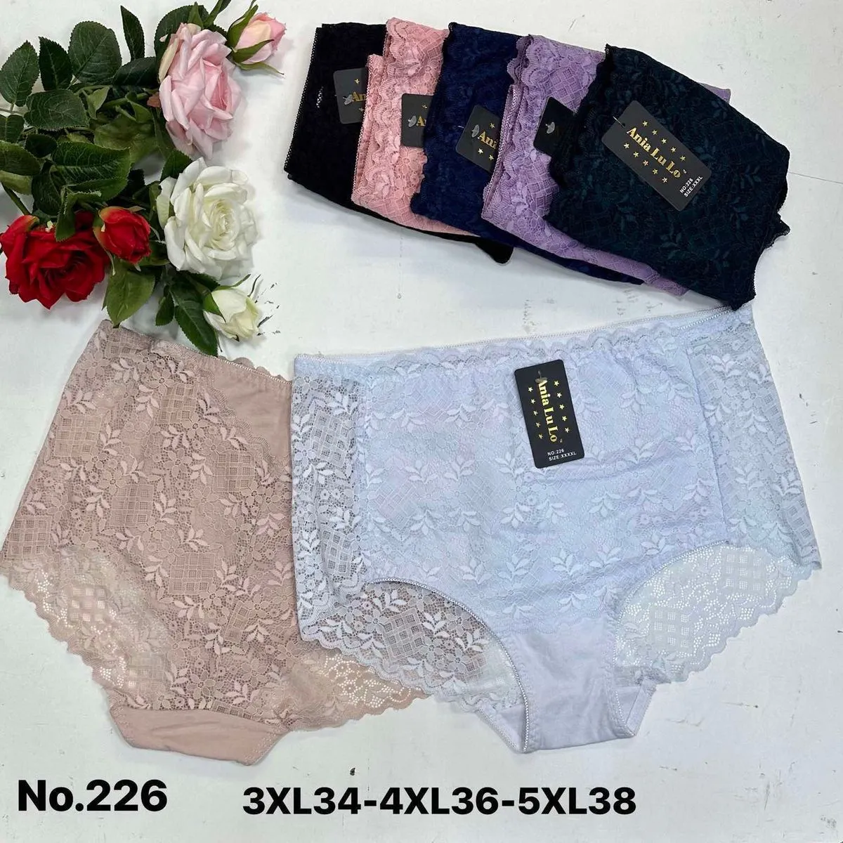Majtki damskie koronkowe 3XL-5XL No.226