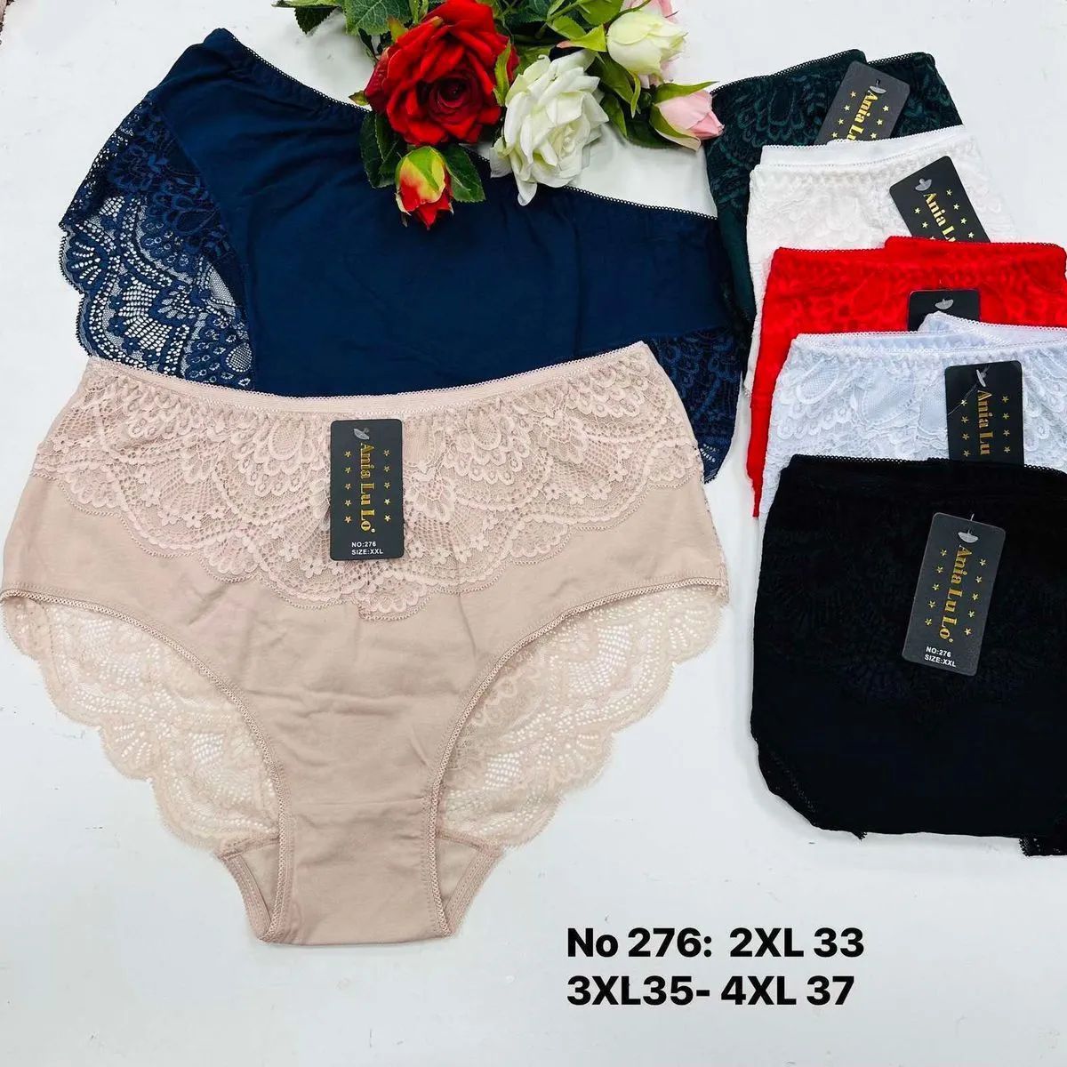 Majtki damskie koronkowe 3XL-4XL Nr 276