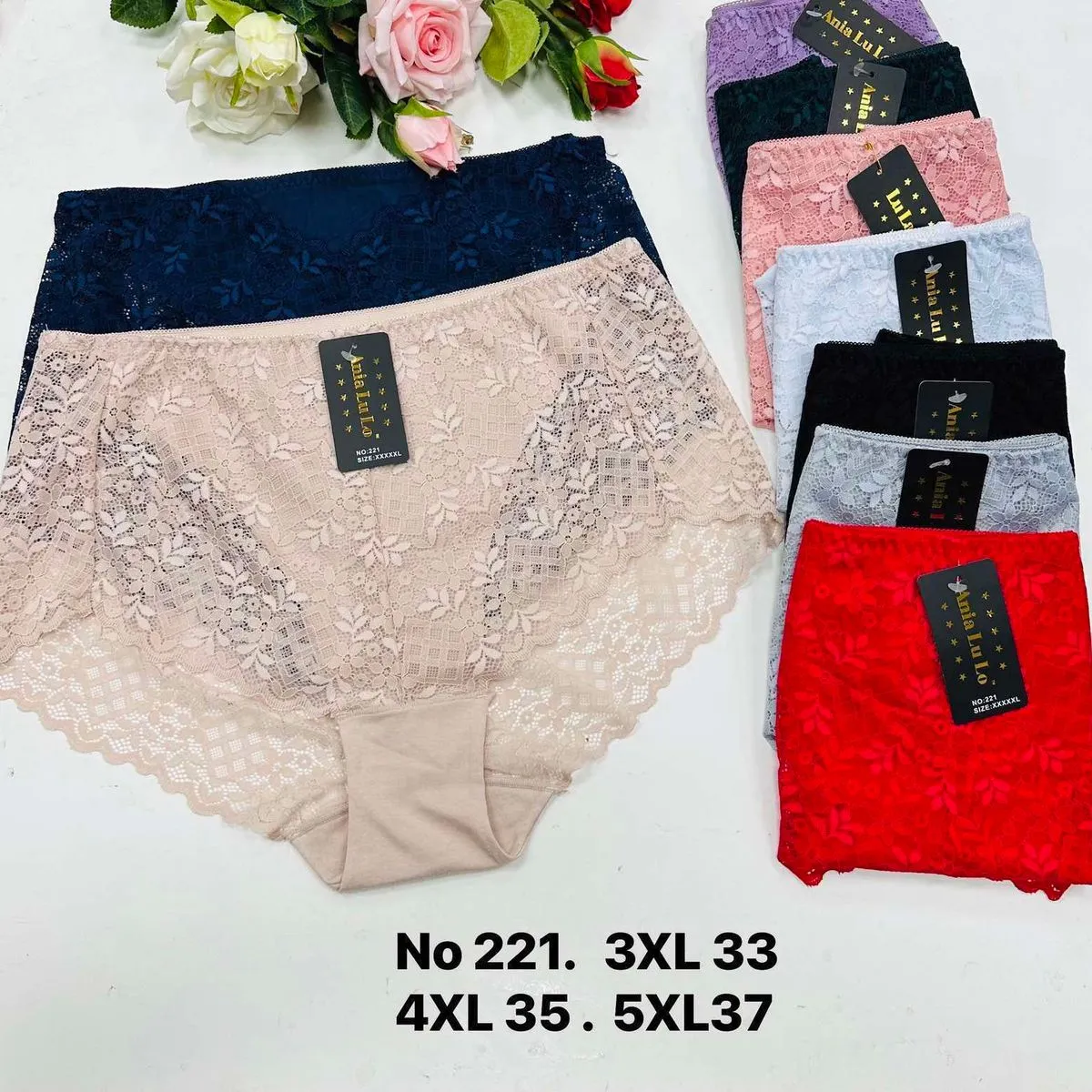 Majtki damskie koronkowe No 221 XL-5XL