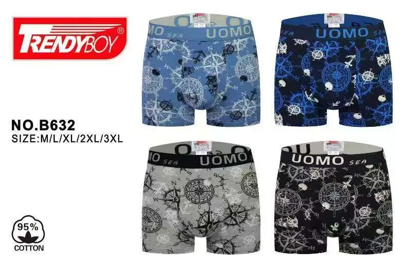 Bielizna męska TrendyBoy UOMO NO.B632 M/L/XL/XXL 4 szt