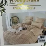 Komplet pościeli 3cz Homefore 160x200cm beżowa