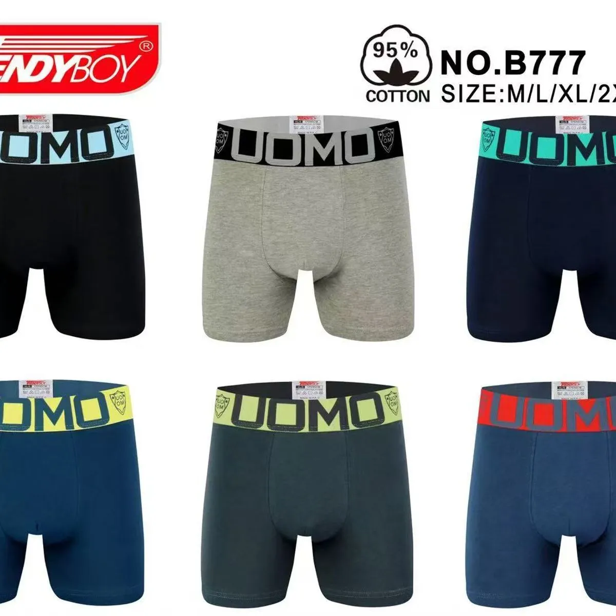 Bielizna męska bokserki JOMOMO Trendy Boy 95% bawełna M-3XL
