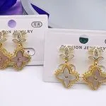 Kolczyki damskie klipsy FASHION JEWELRY 014