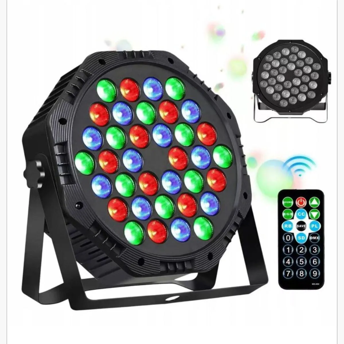 Lampka LED RGB z pilotem