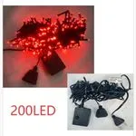 Lampka dekoracyjna świąteczna 200LED czerwona