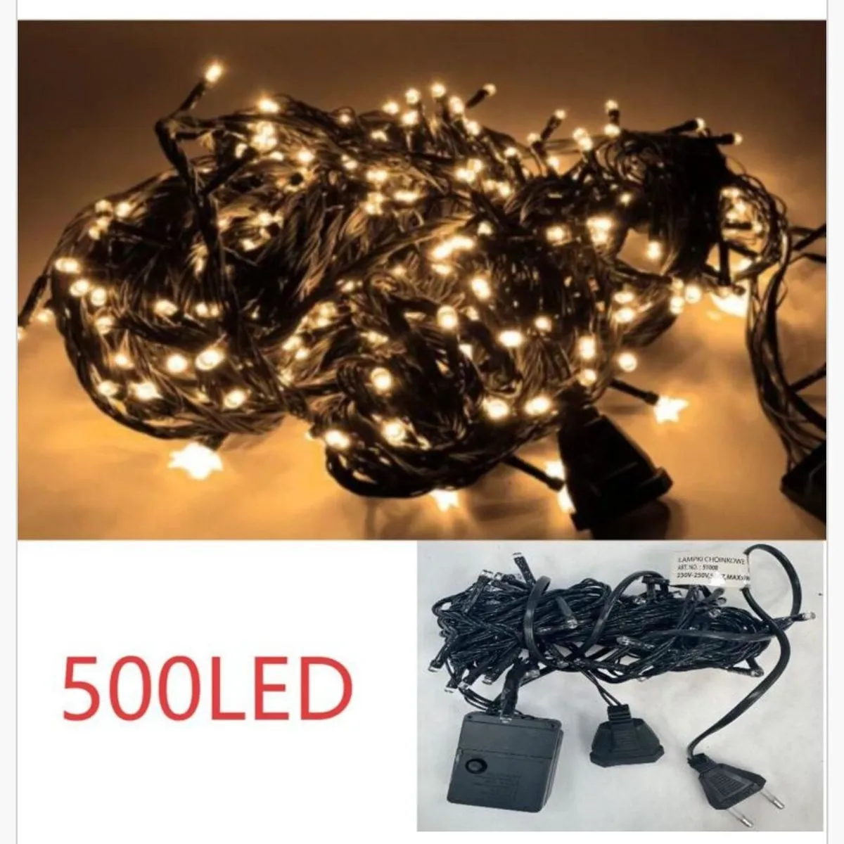 Lampka dekoracyjna świąteczna 500LED