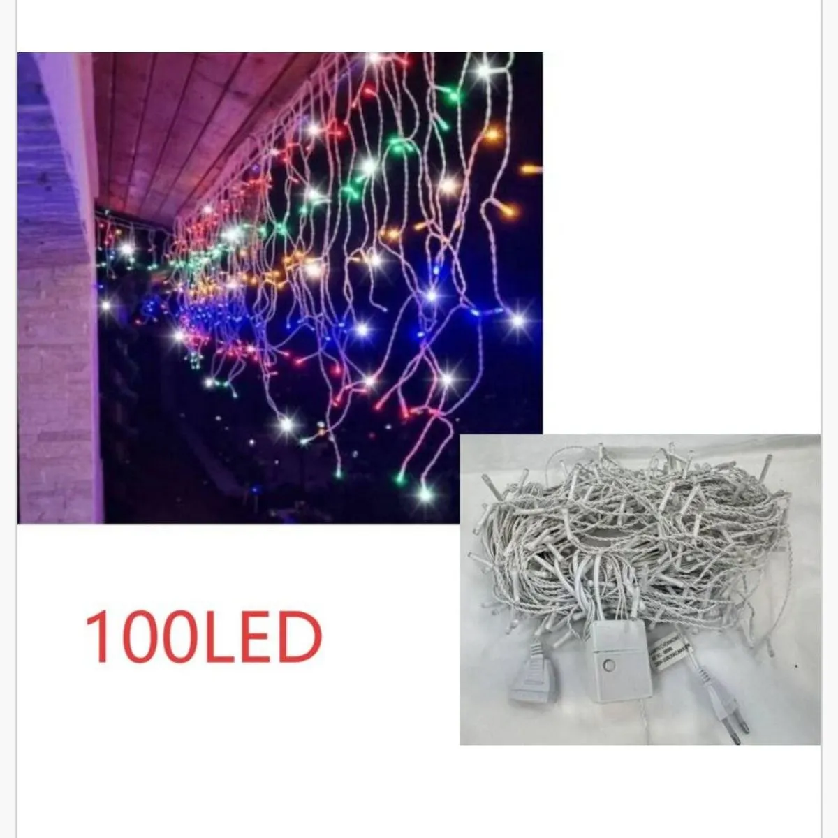 Lampka Dekoracyjna Świąteczna 100LED Wodospad