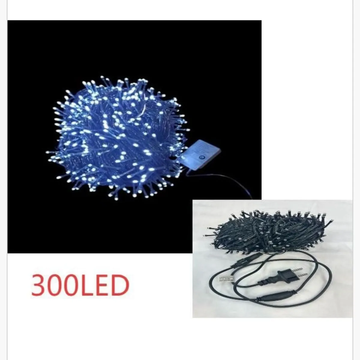 Lampka dekoracyjna świąteczna 300LED niebieska