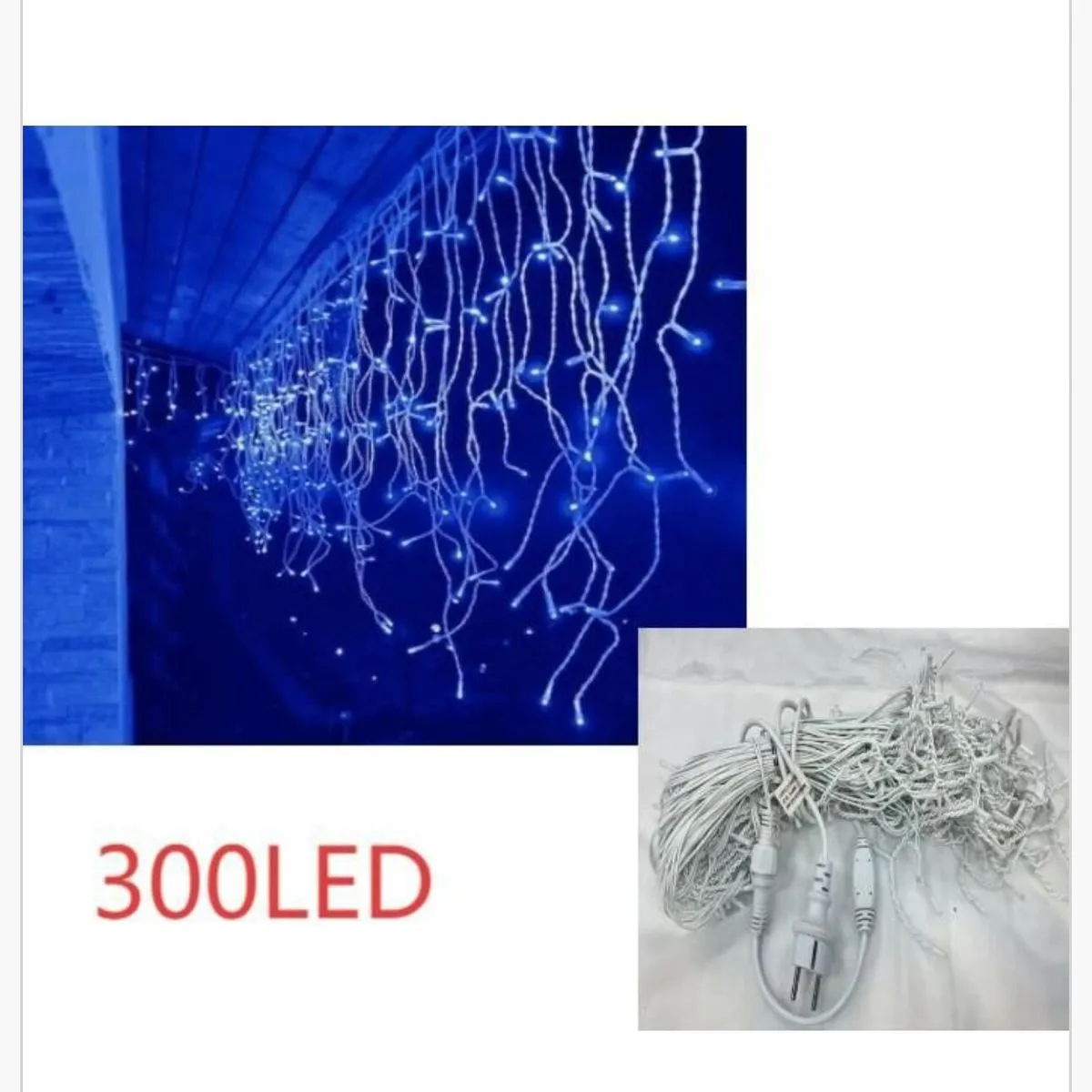 Lampka 300LED girlanda świetlna niebieska